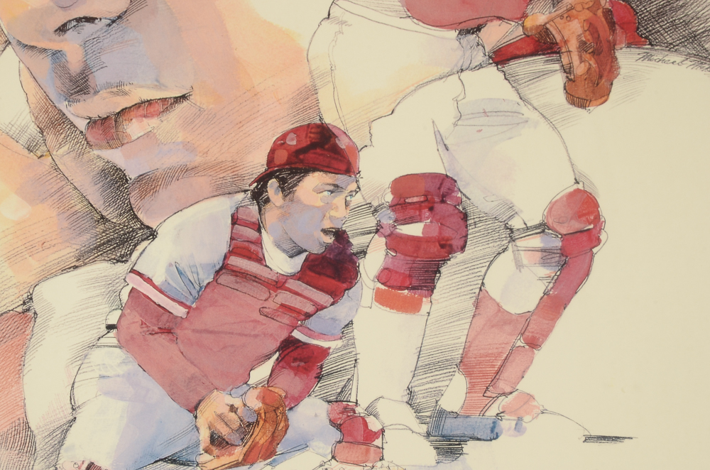 1983 Johnny Bench Print