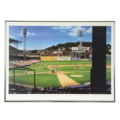 Purdom Limited Sign Print of Crosley Field Purdom Limited Sign Print of Crosley Field