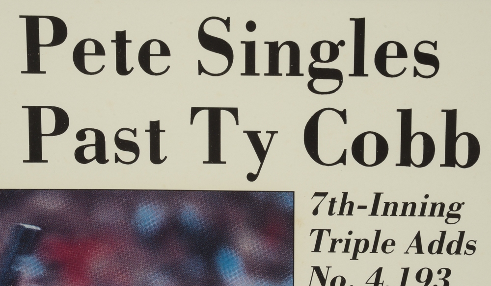 Pete Rose 4192 Items  One Signed