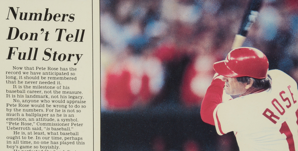 Pete Rose 4192 Items  One Signed