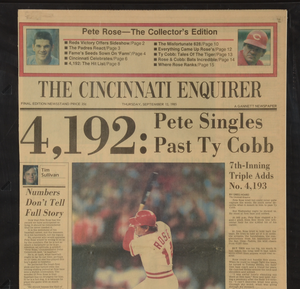 Pete Rose 4192 Items  One Signed