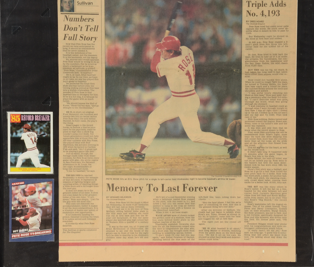 Pete Rose 4192 Items  One Signed