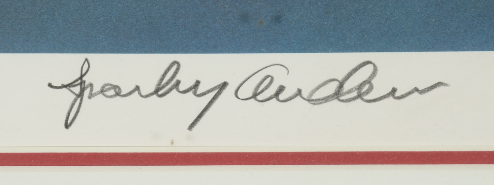 Sparky Anderson Signed Chris Paluso Framed Baseball Print