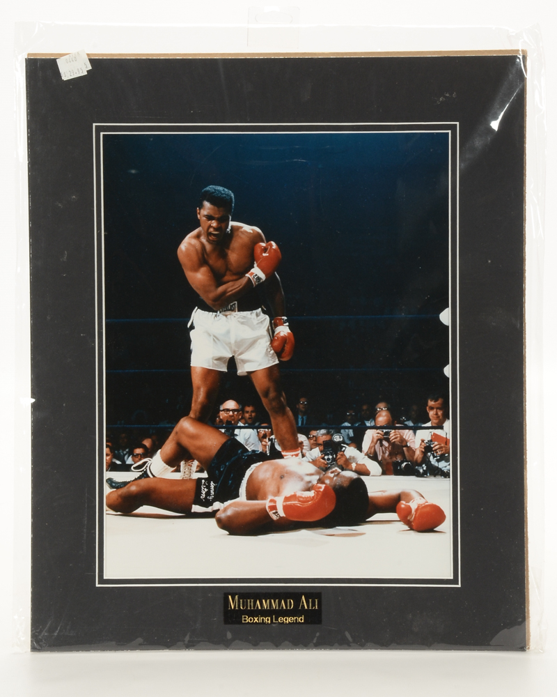 Muhammad Ali Photographs and Framed Jack Dempsey Signature