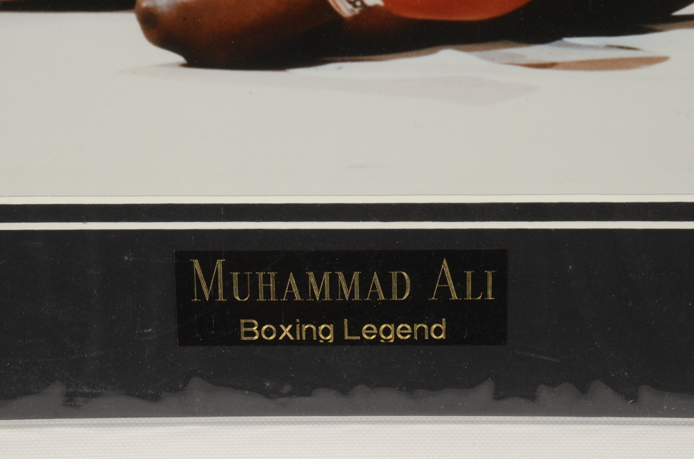 Muhammad Ali Photographs and Framed Jack Dempsey Signature