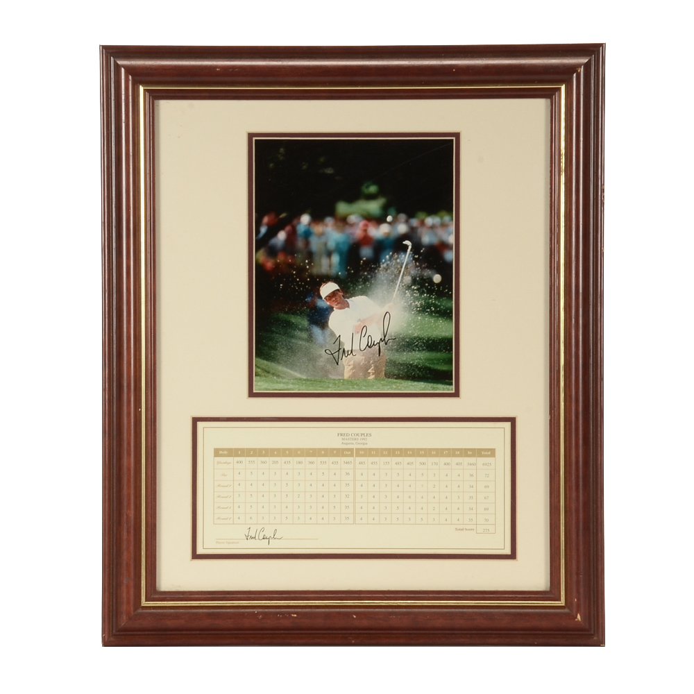Fred Couples Signed Display  COA