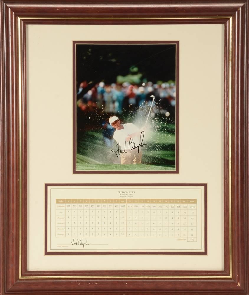 Fred Couples Signed Display  COA