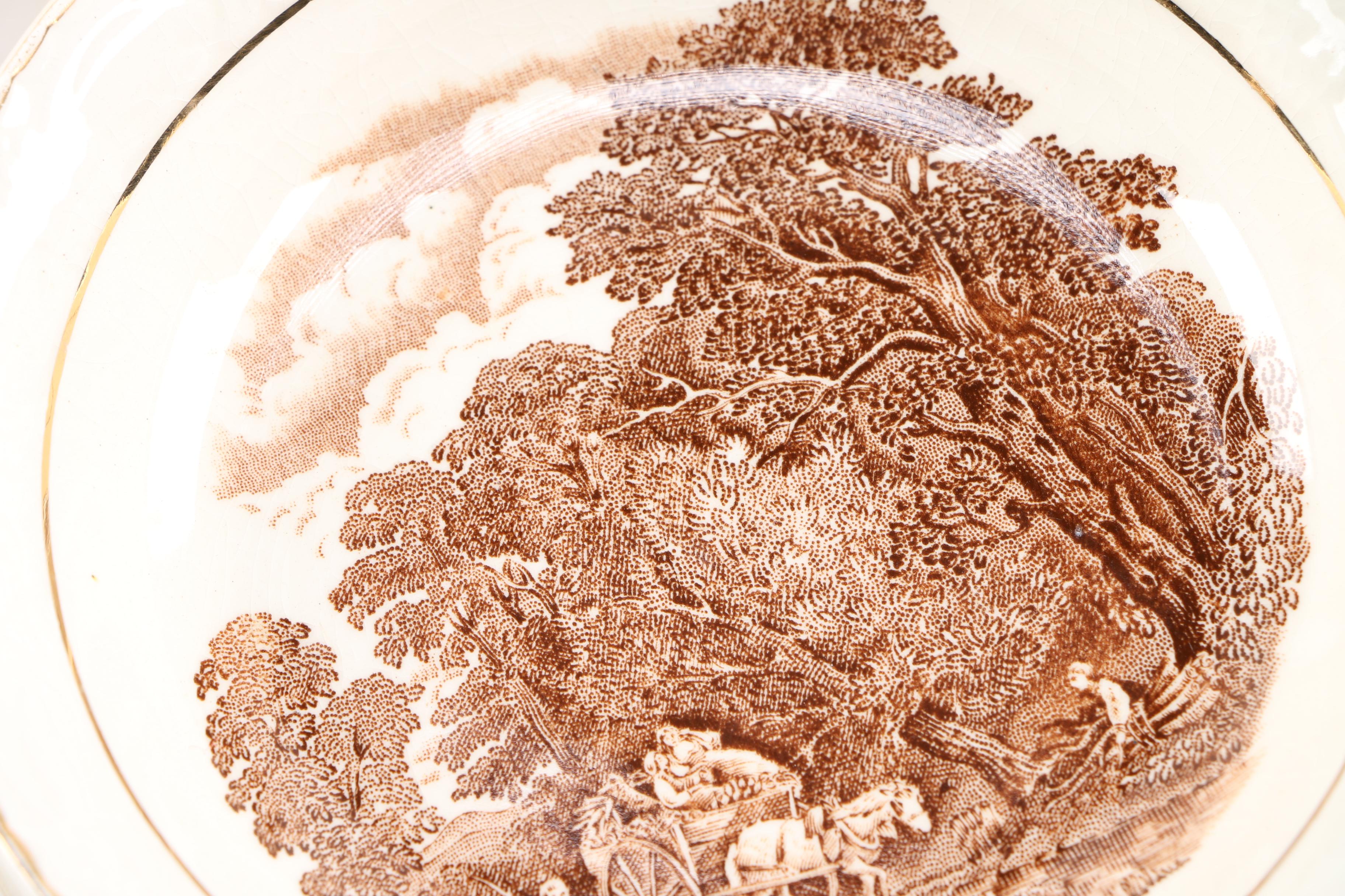 Vintage Royal Tudor "Olde England" Dinner Service