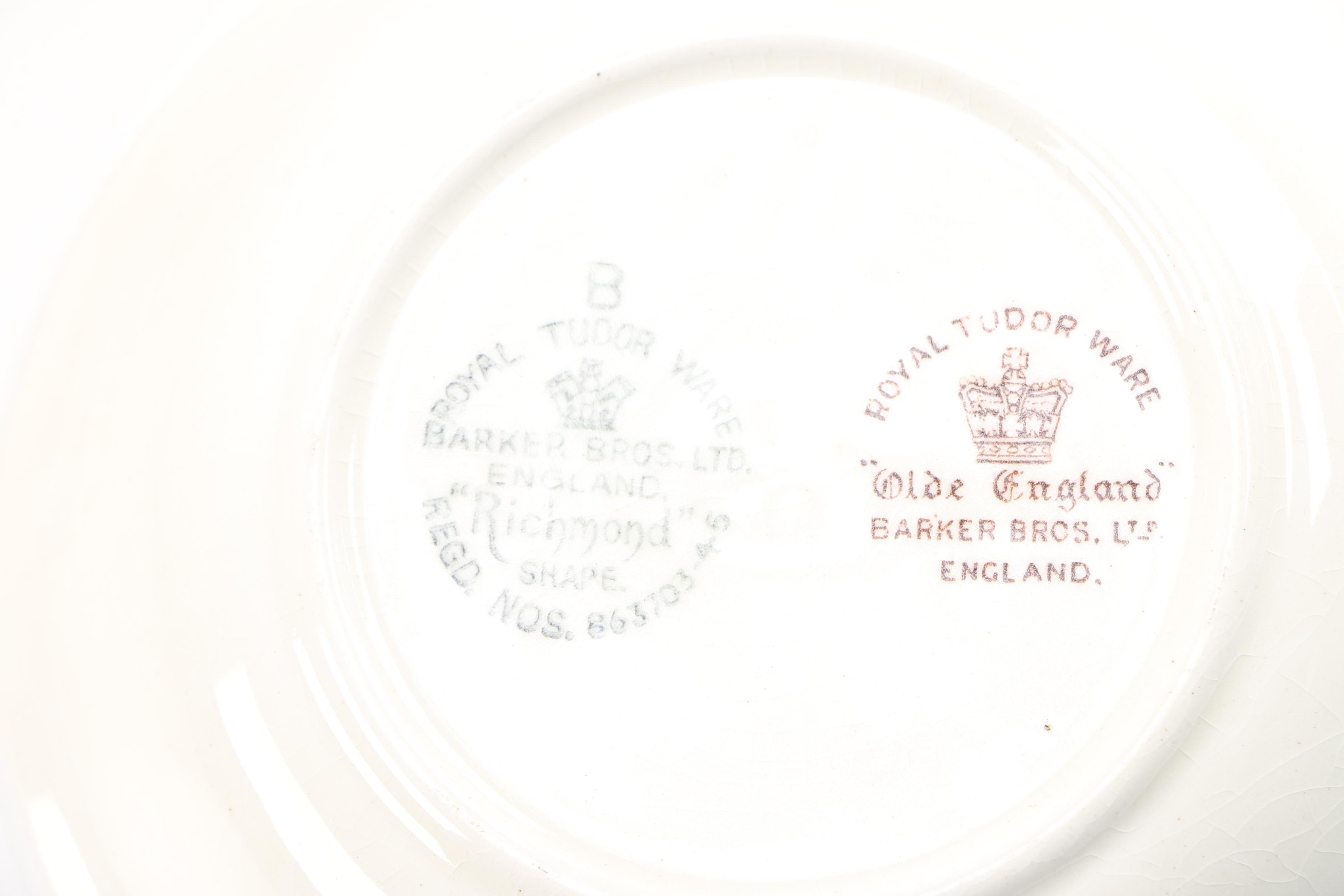 Vintage Royal Tudor "Olde England" Dinner Service