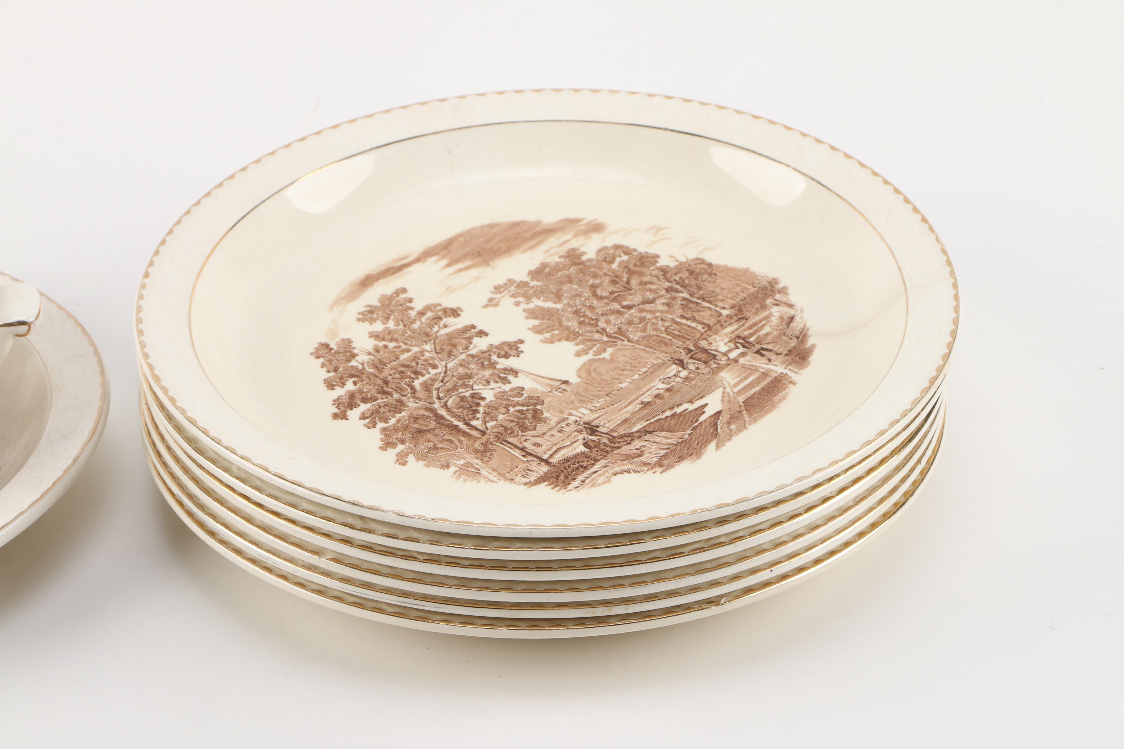 Vintage Royal Tudor "Olde England" Dinner Service