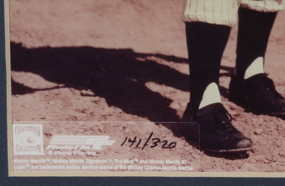 Mickey Mantle Highland Mint Piece of Bat  COA