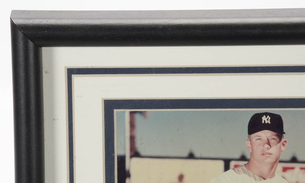 Mickey Mantle Highland Mint Piece of Bat  COA