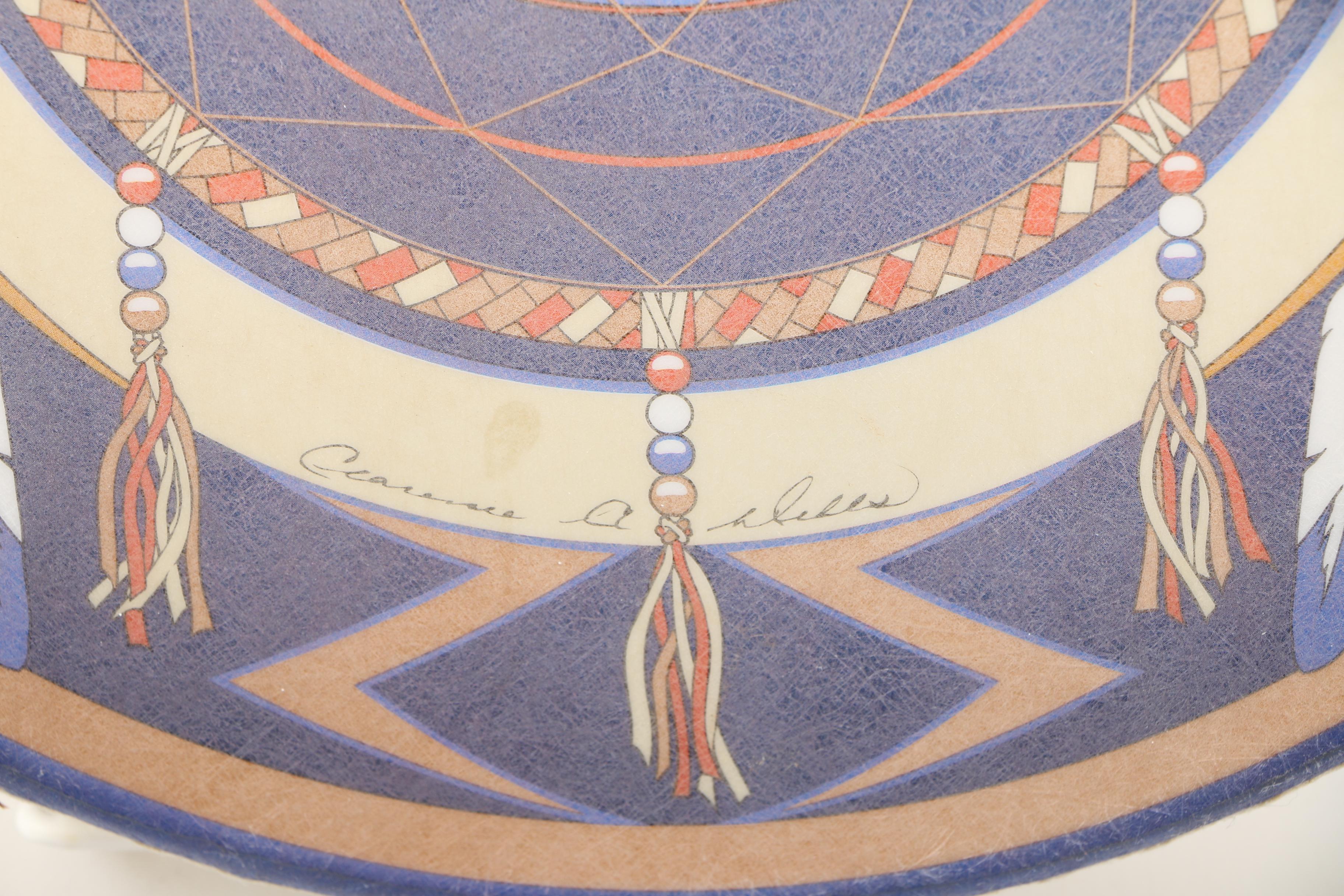 Clarence A Wells Beaded Necklace and Drum