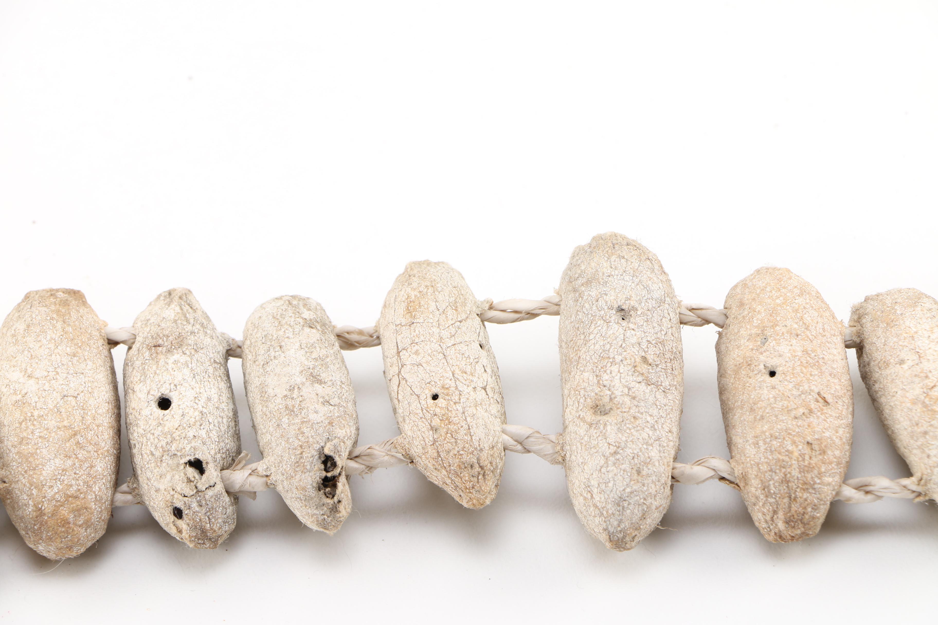 Clarence A Wells Beaded Necklace and Drum