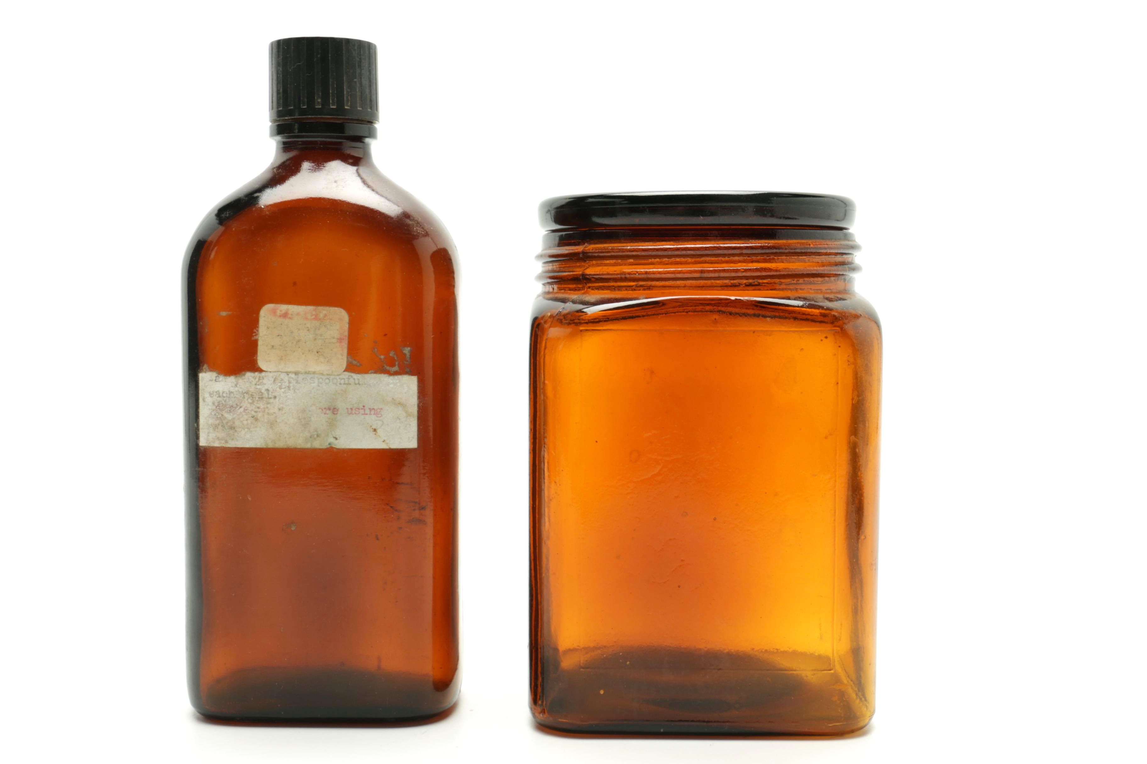 Vintage Apothecary Style Bottles