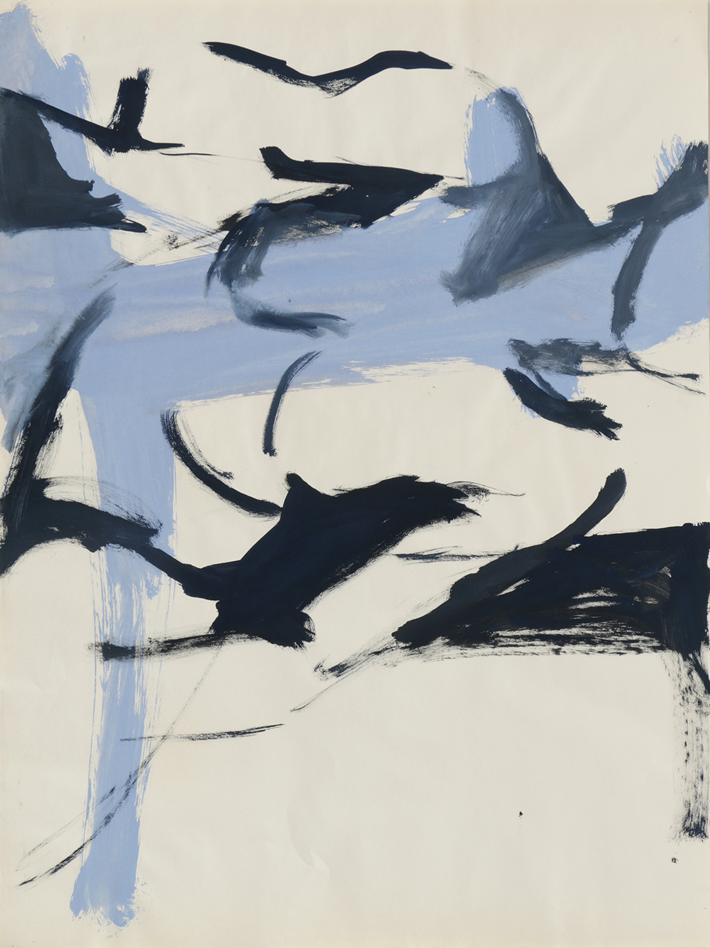 Original Acrylic Painting on Paper of a Female Nude