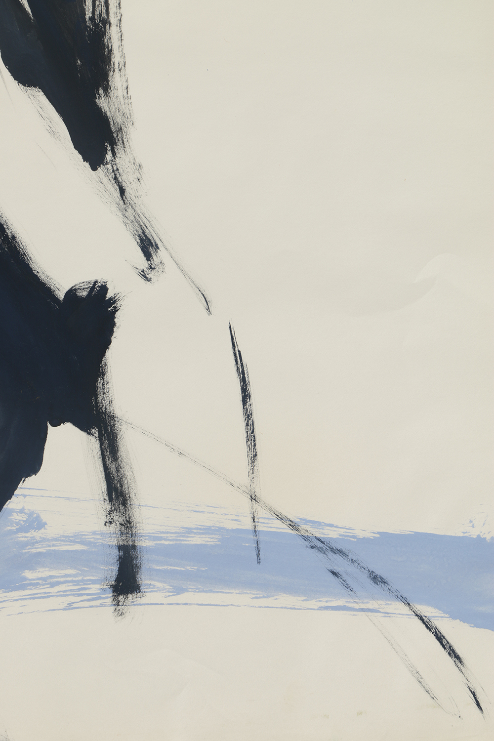 Original Acrylic Painting on Paper of a Female Nude