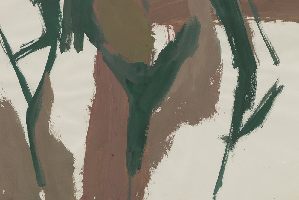 Original Acrylic Painting on Paper of a Female Model