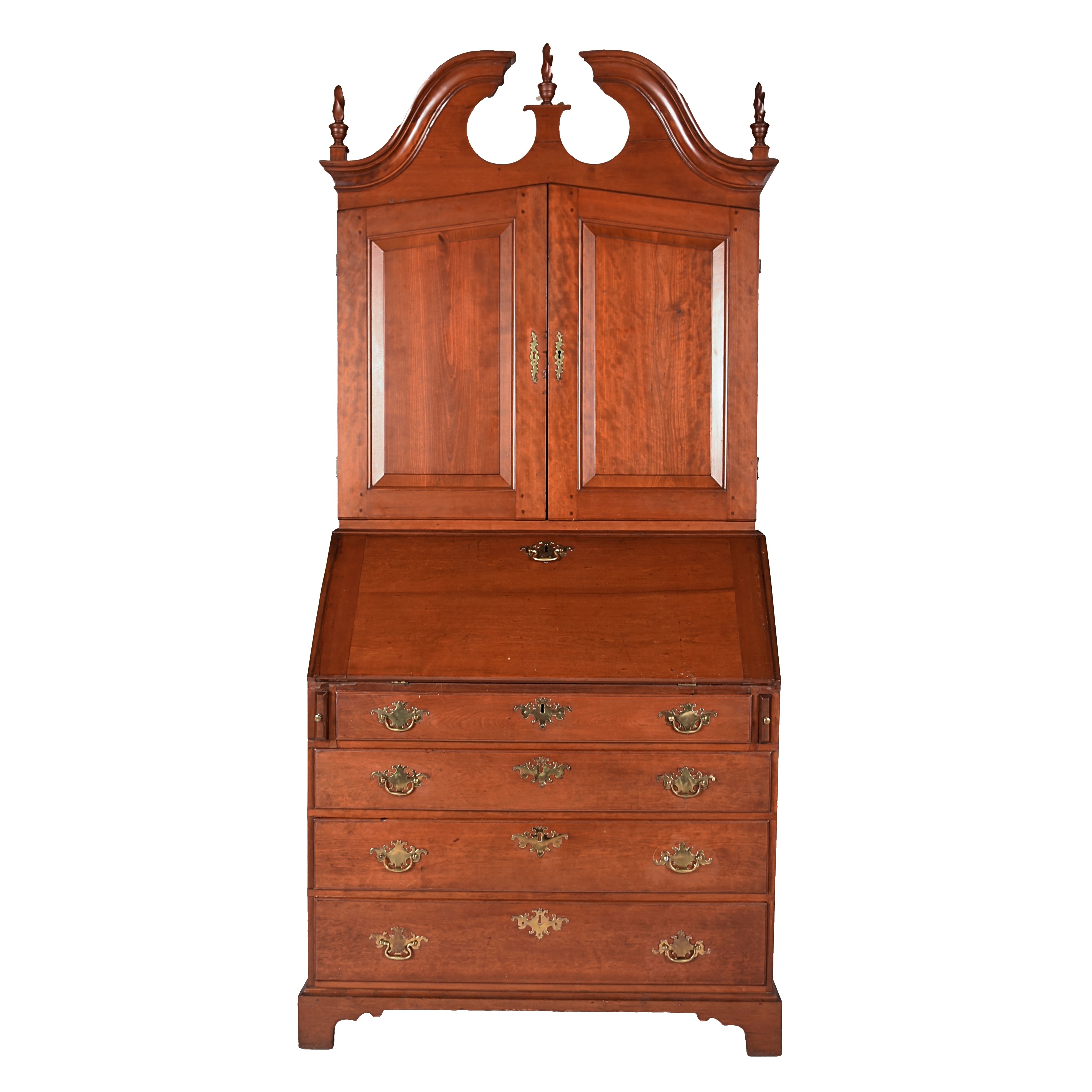 Early 19th Century Federal Kentucky Secretary Bookcase in Cherry