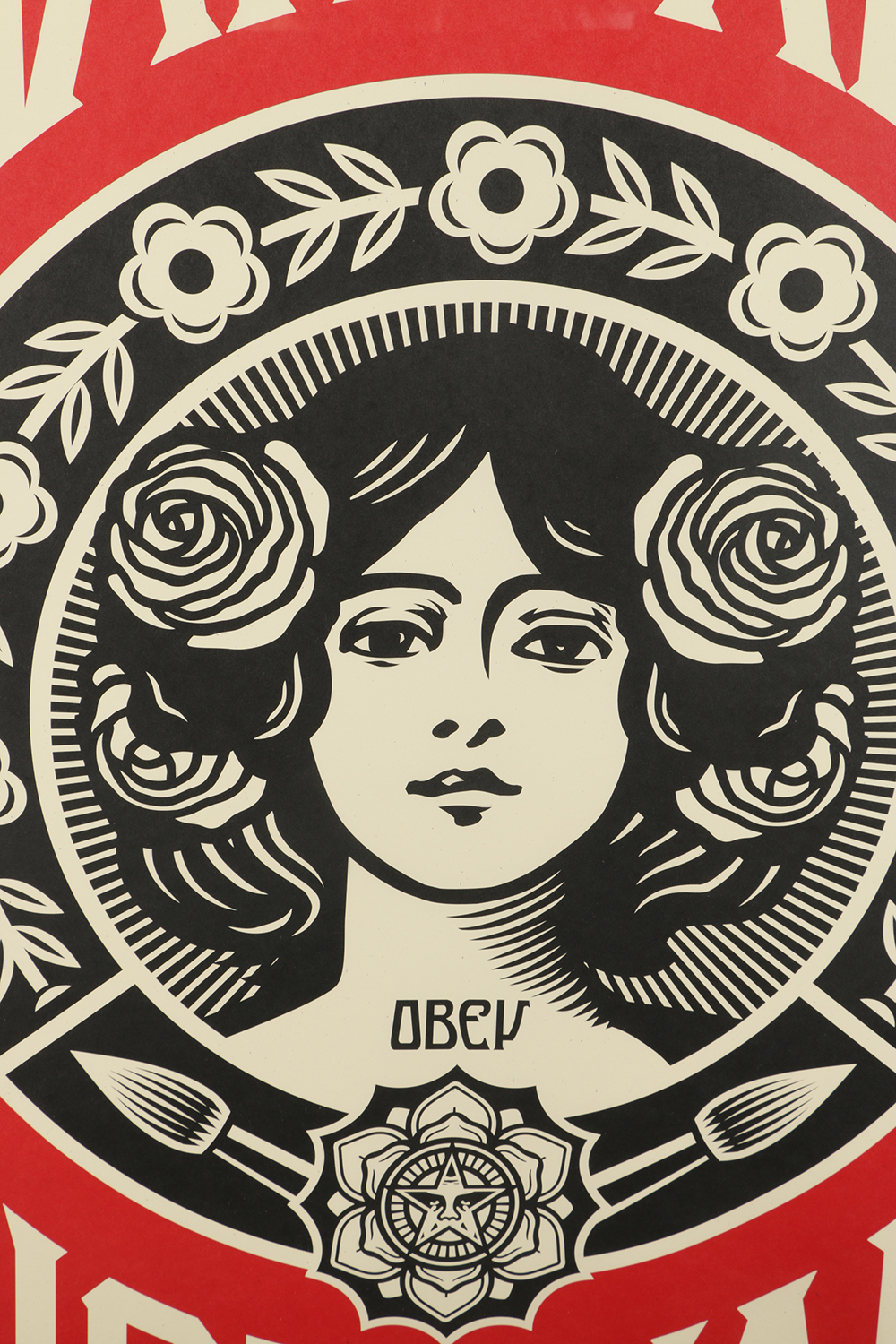 Shepard Fairey Offset Lithograph on Paper "Make Art Not War"