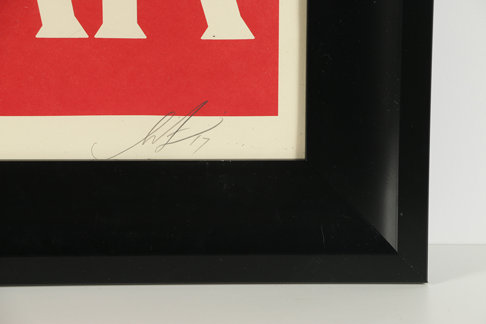 Shepard Fairey Offset Lithograph on Paper "Make Art Not War"