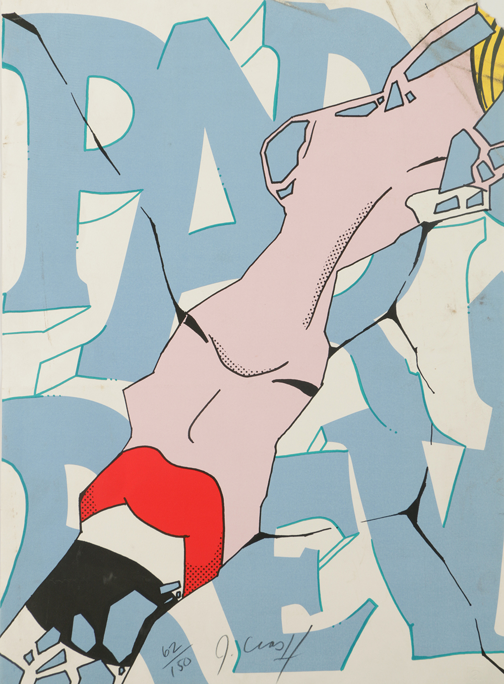 John "Crash" Matos Original Limited Edition Serigraph "Paris Review (Scream)"