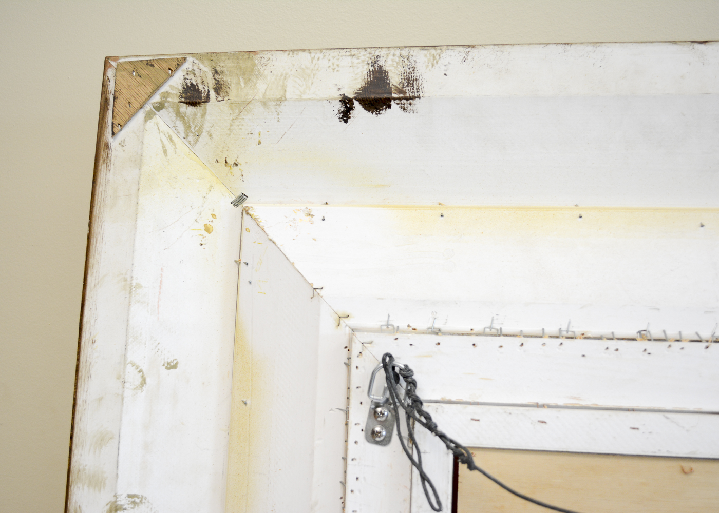 Substantial Vintage Ornate Beveled Mirror