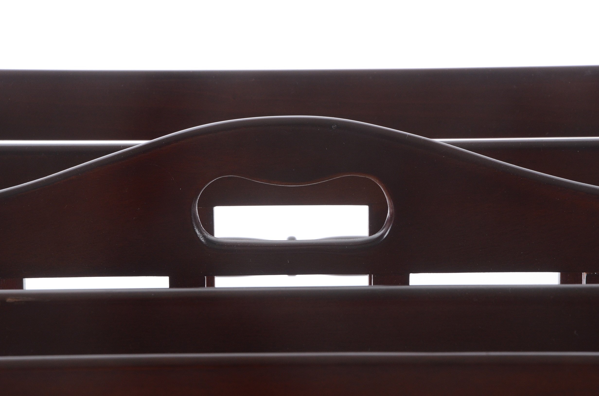 Mahogany Magazine Holder