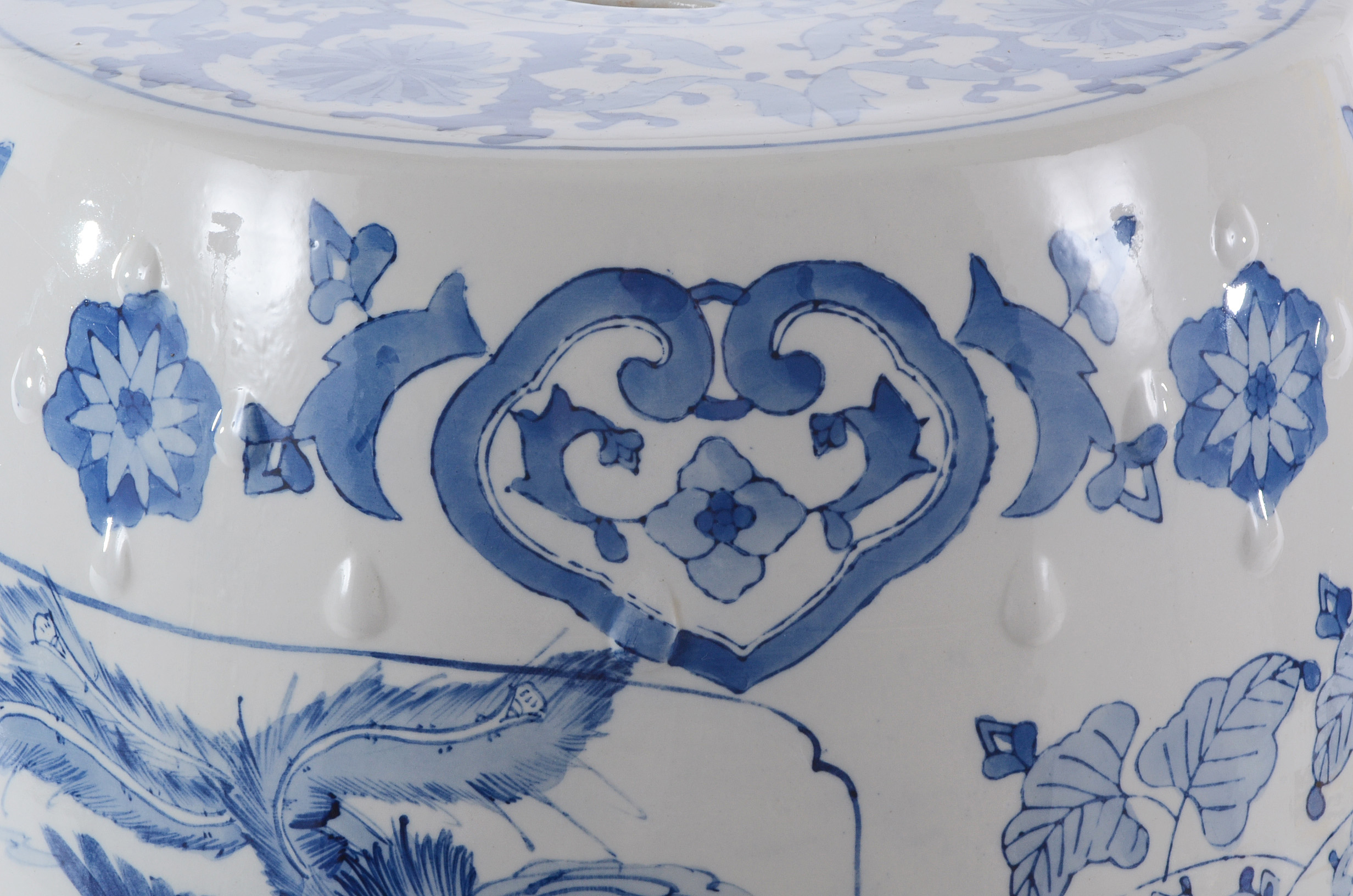 Chinese Blue and White Porcelain Garden Seat