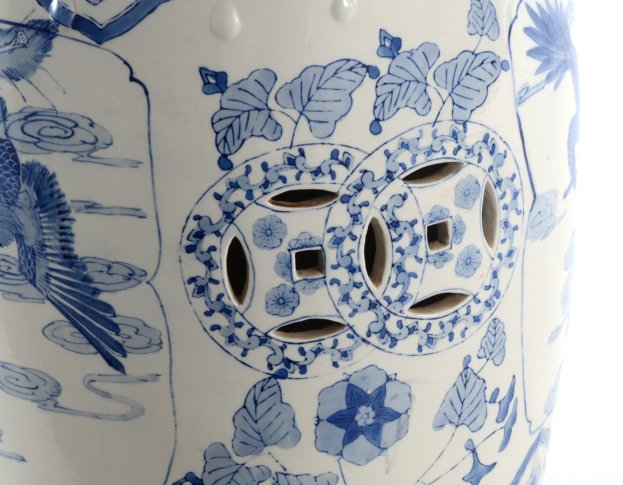 Chinese Blue and White Porcelain Garden Seat