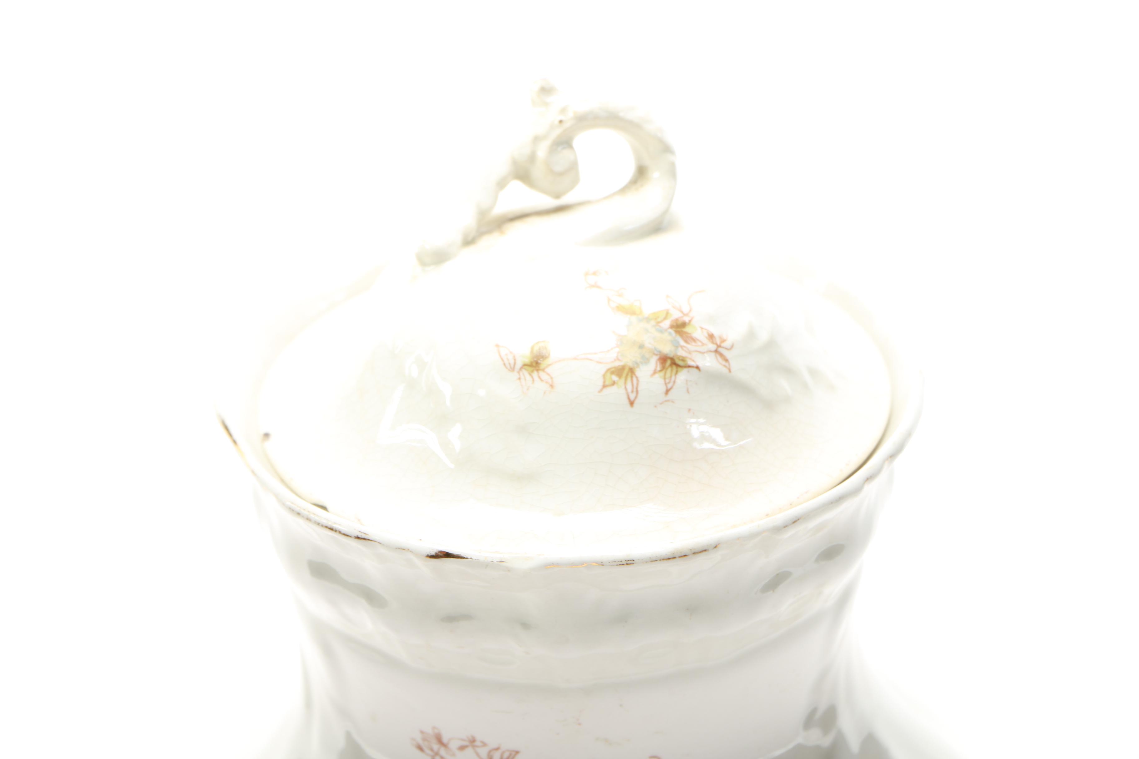 Early 20th Century Verus Porcelain Lidded Pot