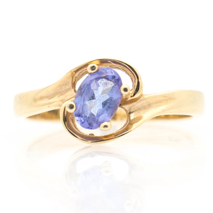 14K Yellow Gold Tanzanite Ring