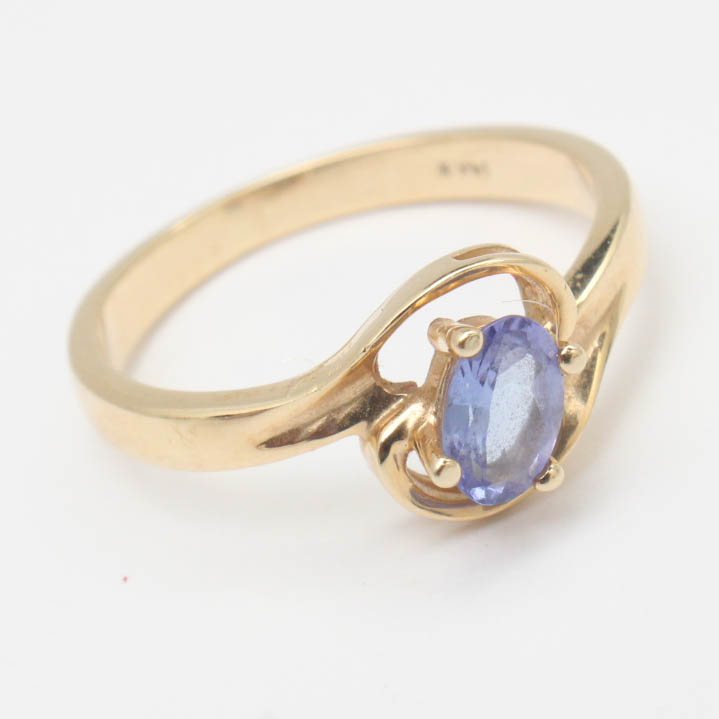 14K Yellow Gold Tanzanite Ring