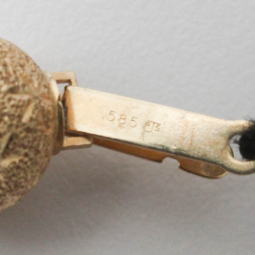 14K Yellow Gold Smoky Quartz Beaded Necklace