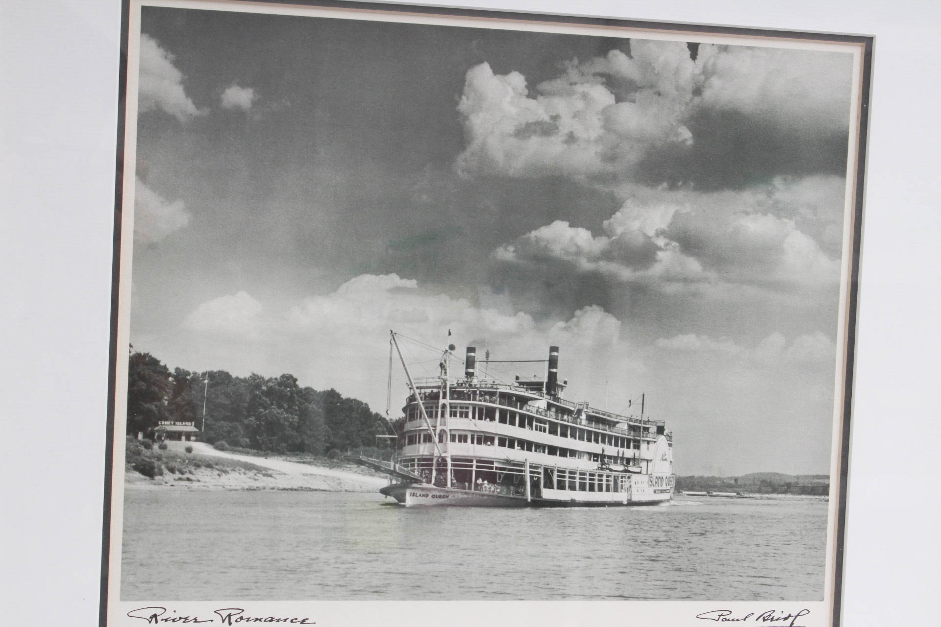 Paul Briol "River Romance" Offset Lithograph