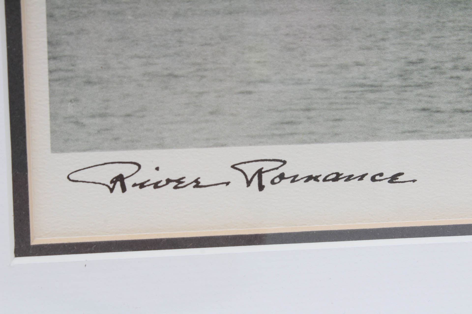 Paul Briol "River Romance" Offset Lithograph