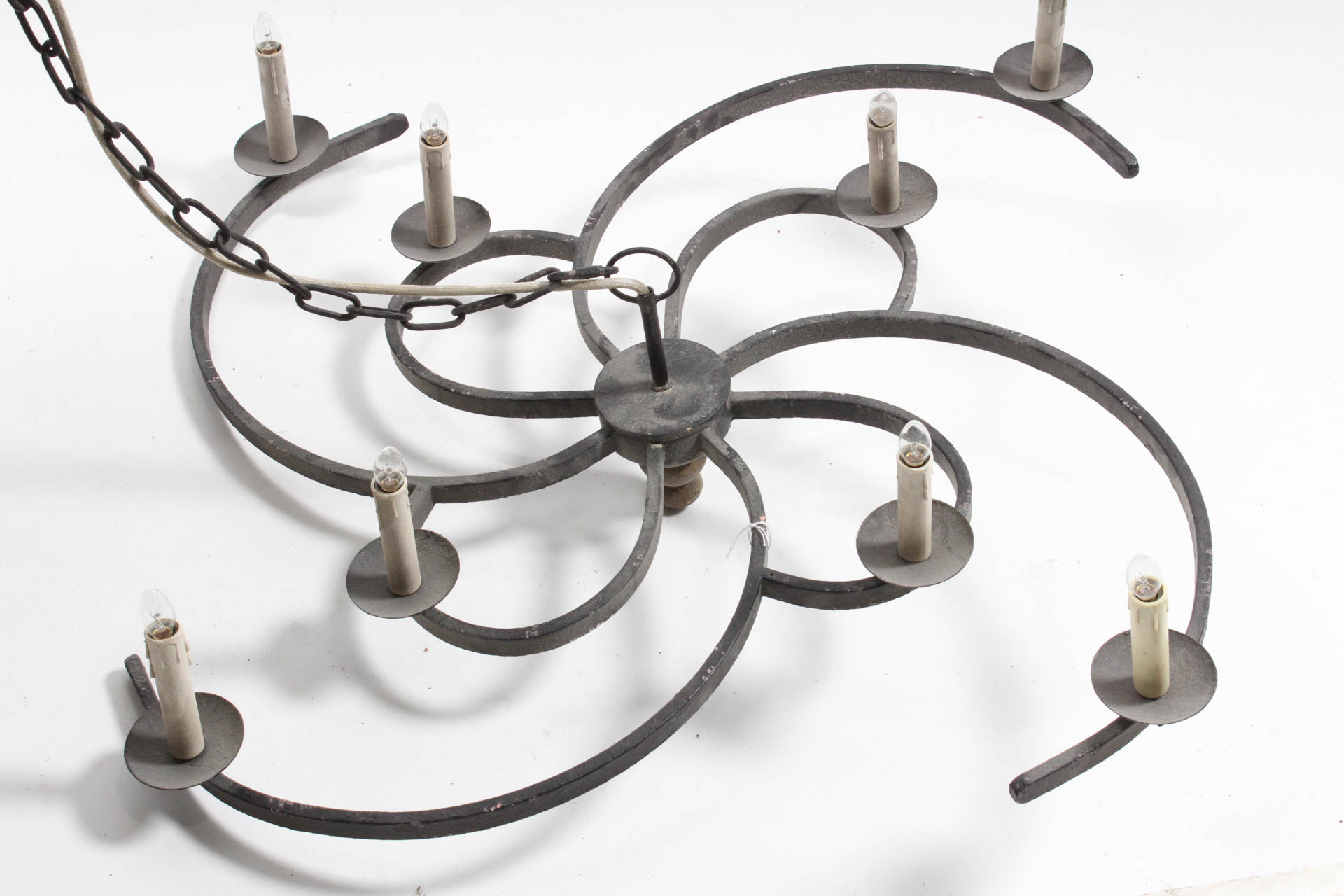 Wrought Iron Swirl Pendant Light Fixture