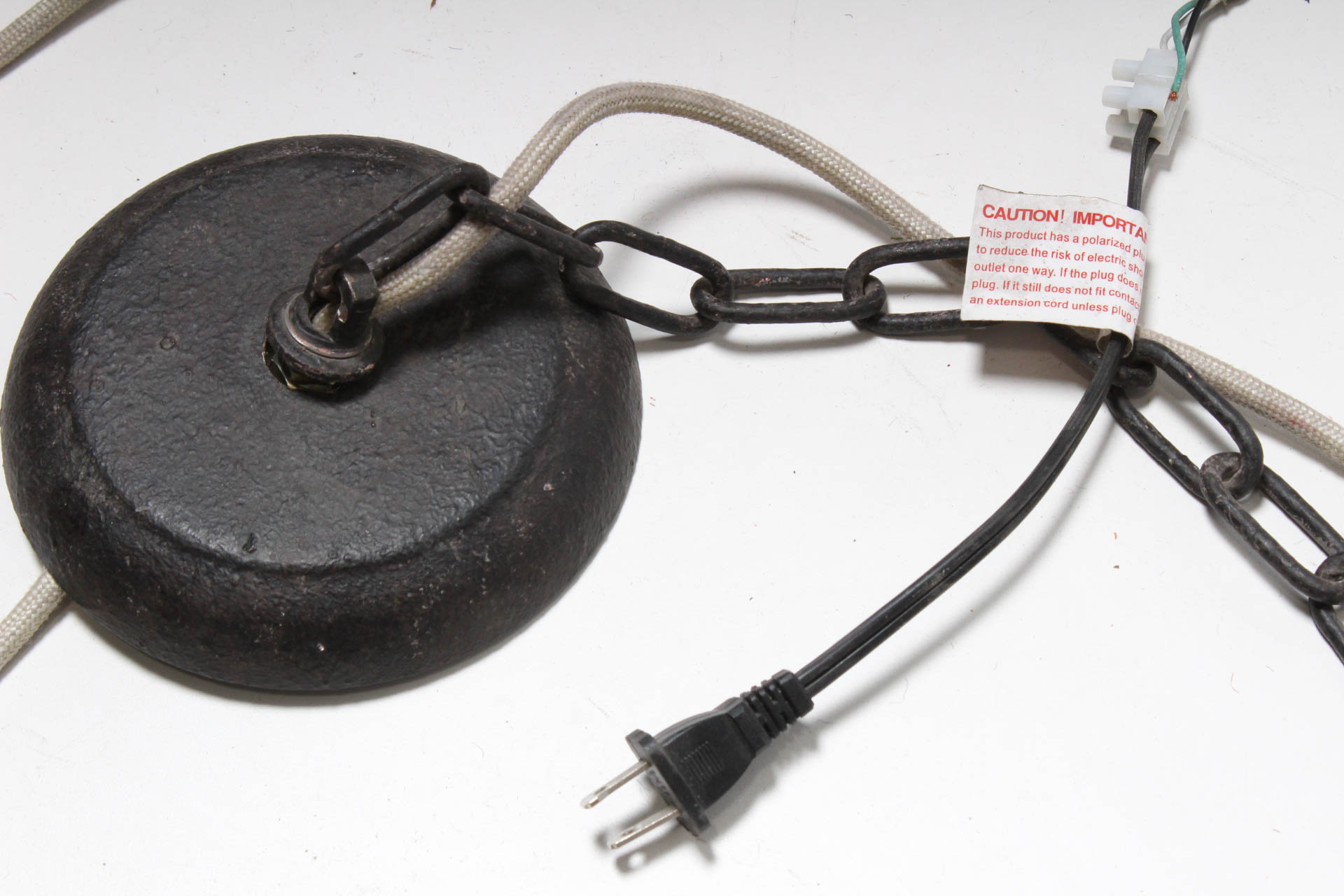 Wrought Iron Swirl Pendant Light Fixture