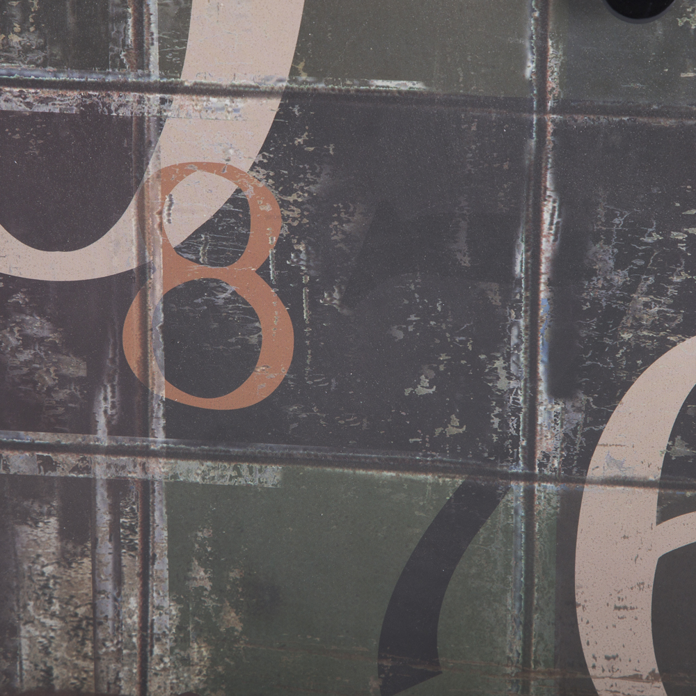 Modern Wooden Tile-Look Wall Clock