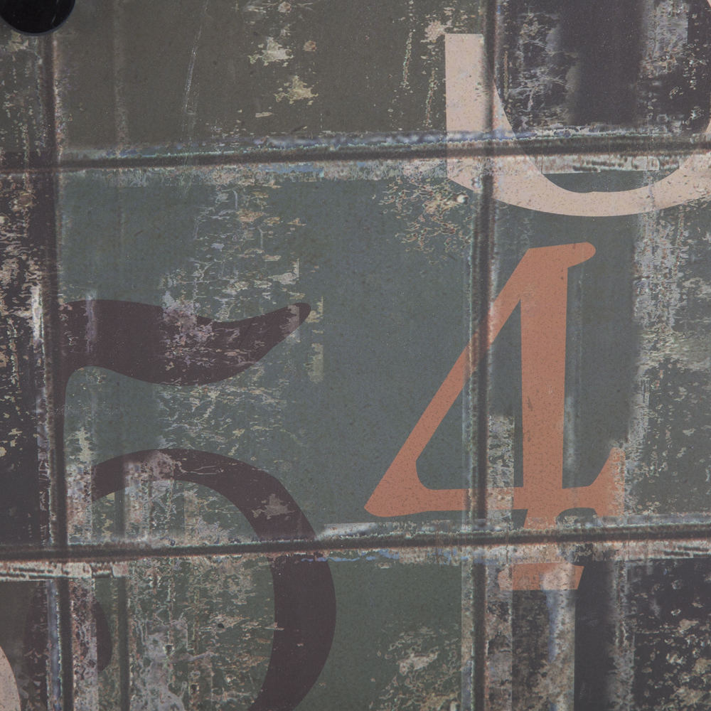 Modern Wooden Tile-Look Wall Clock