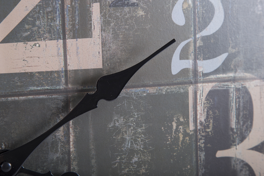 Modern Wooden Tile-Look Wall Clock