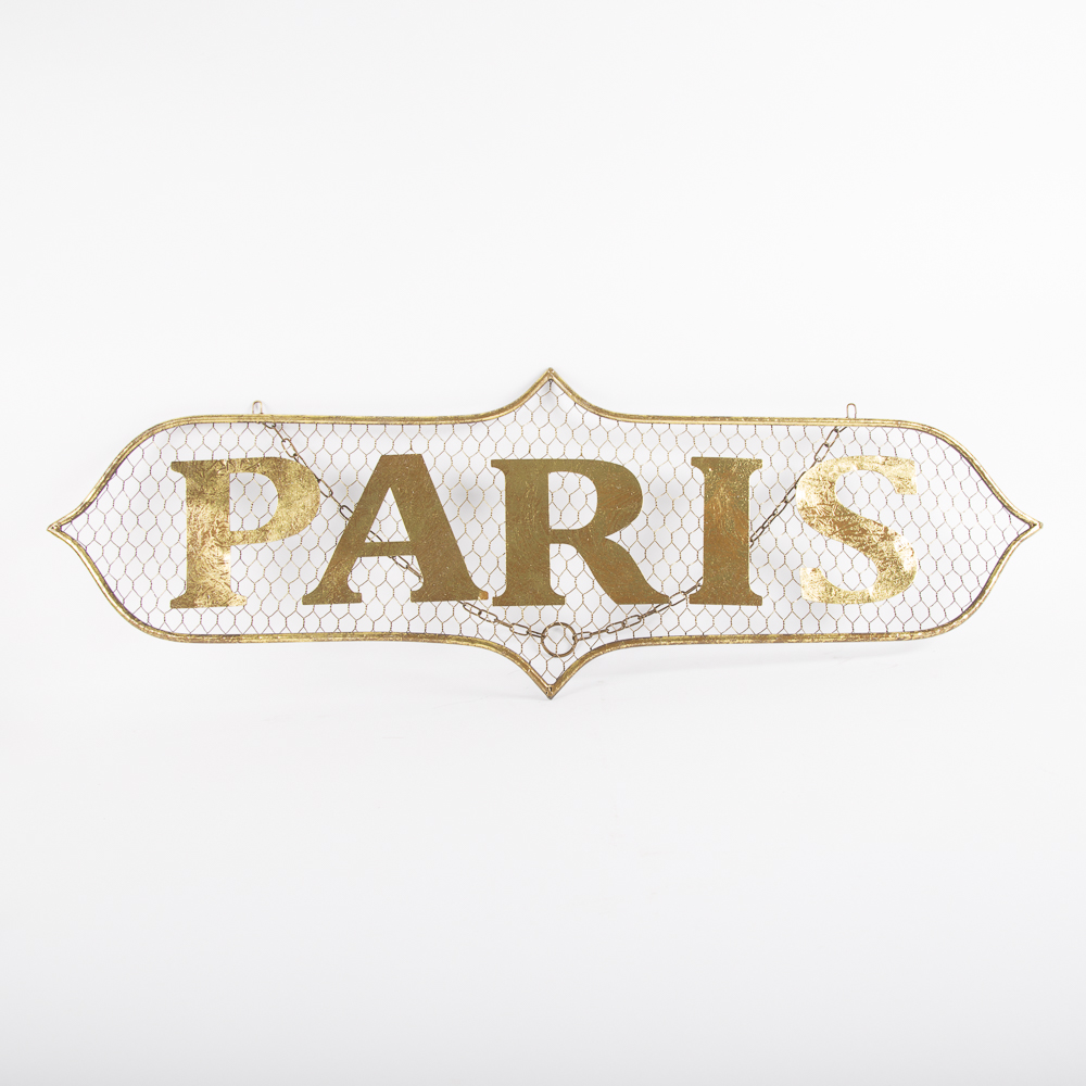 Paris Metal Wall Sign