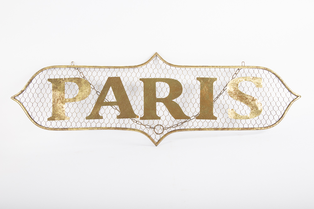 Paris Metal Wall Sign