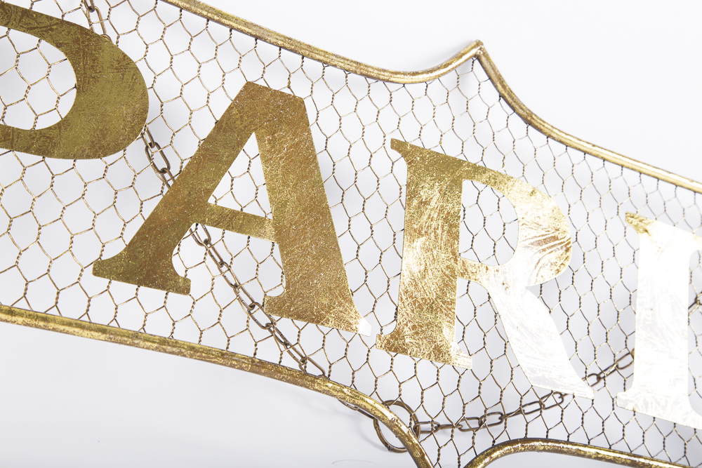 Paris Metal Wall Sign