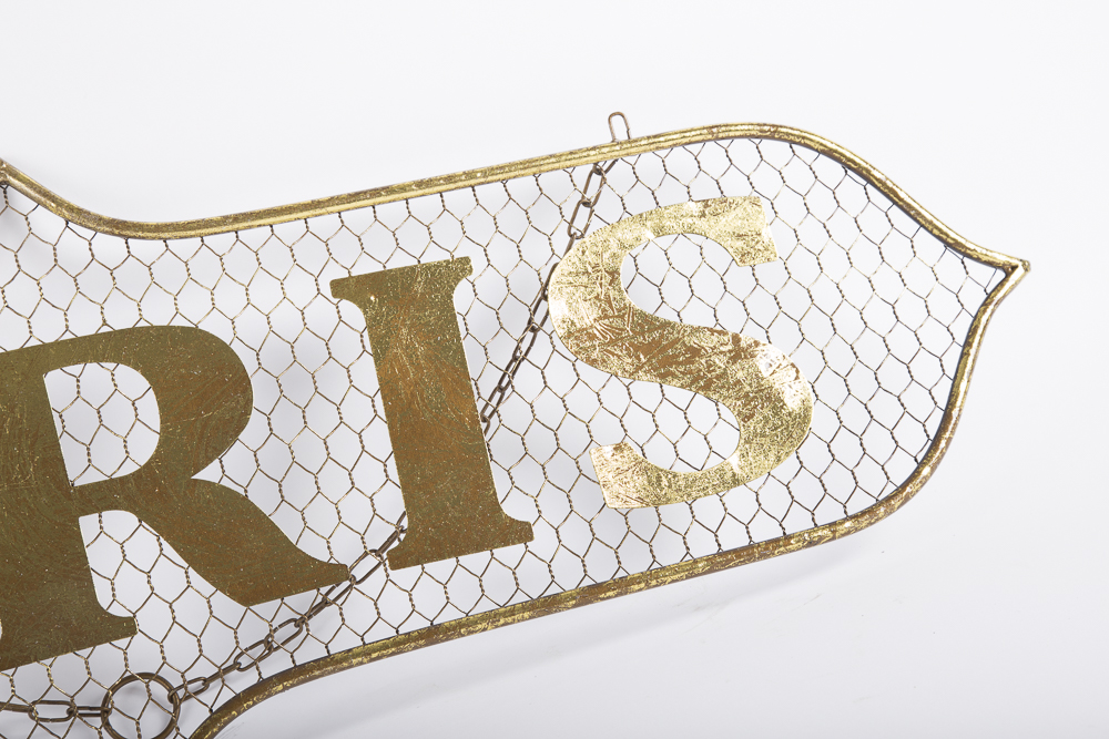 Paris Metal Wall Sign