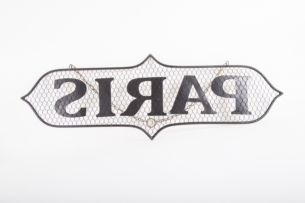 Paris Metal Wall Sign