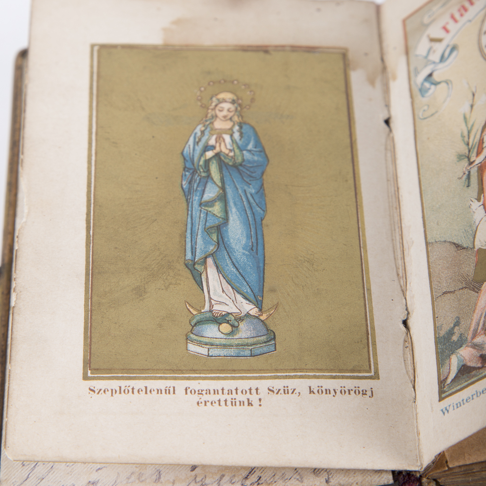 Antique Hungarian Youth Christian Prayer Book "Ártatlanok lilioma"