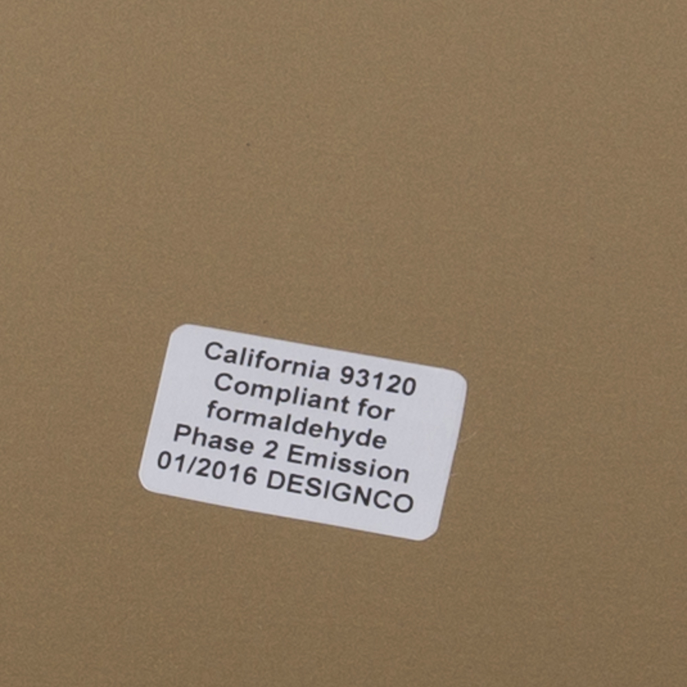 Leather Top Brass Tone Side Table