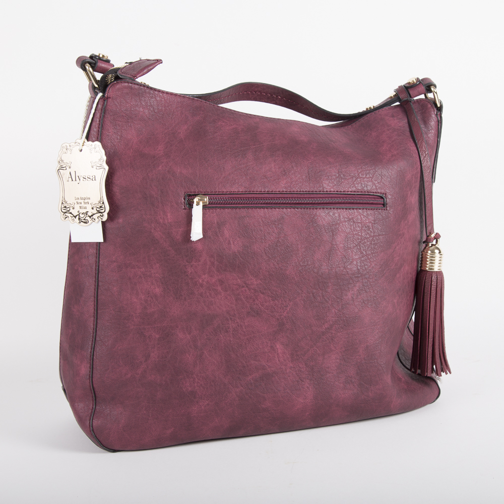 Alyssa Vegan Leather Hobo Purses