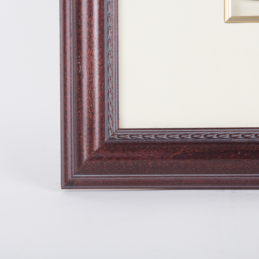 Ruth Faktor Framed Hand Glazed Ceramic Sculpture Titled "Ensemble"